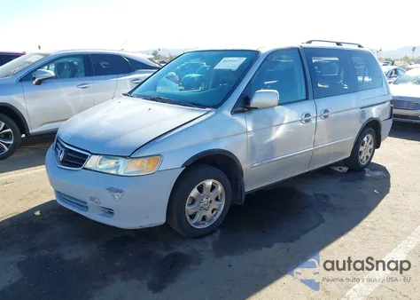 2002 Honda Odyssey Ex-L from USA, damaged, VIN 2HKRL18782H569738